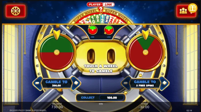 Bigger Piggy Bank Super Wheel mini gioco